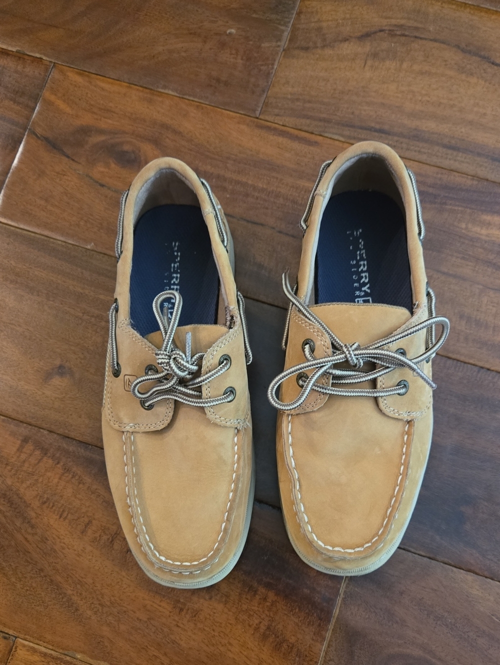 Sperry Kids Tan Suede Boat Shoes